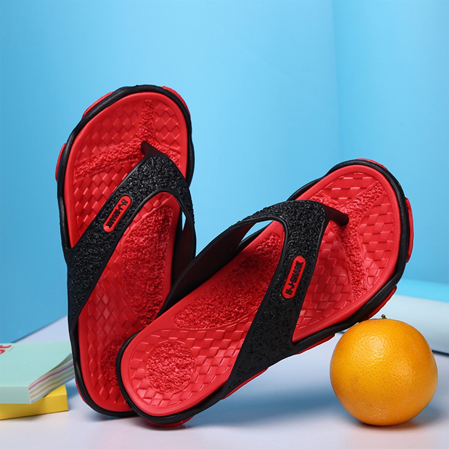 Mens Flip Flops Summer Fashion Men's New Style Rubber Soft Shoes Home Outdoor Sports Beach Men's Slippers Massage Men Foo - ebowsos