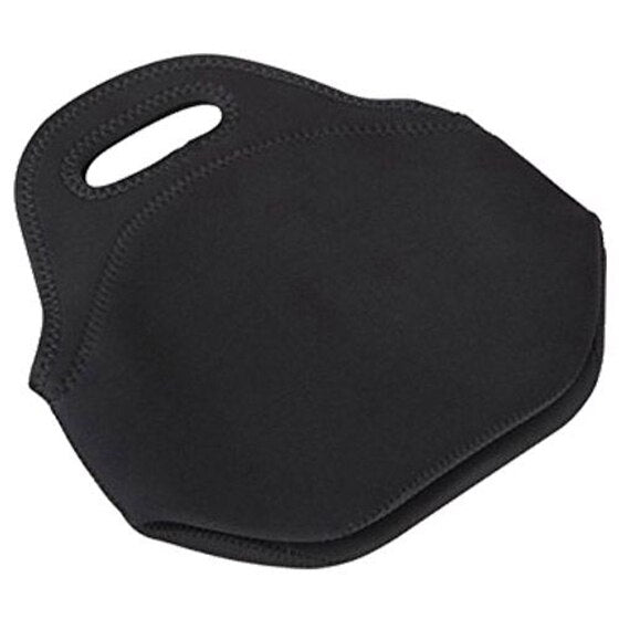 Mini Rubber Lunch Bag Lunch Bags Thermal Bag Cooler Bag, Lunch Tote Black - ebowsos