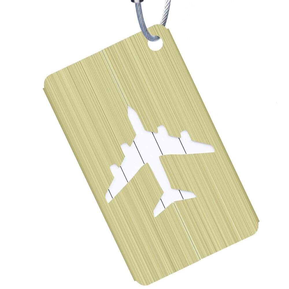 New Aluminium Travel Luggage Baggage Tag Suitcase Identity Address Name Labels(Green) - ebowsos