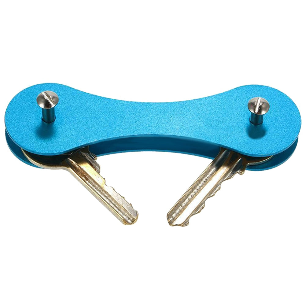 New Aluminum Smart Key Holder Organizer Clip Folder Keychain Pocket 4 color - ebowsos