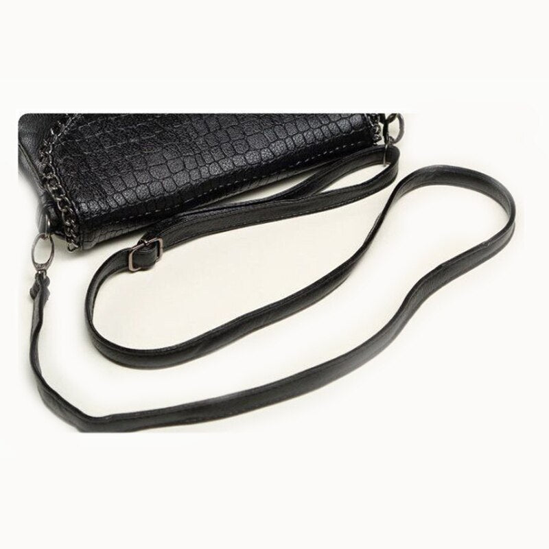 New Fashion Small Bag Women Messenger Bags Soft PU Leather Crossbody Bag For Women Clutches Woman purses Black small - ebowsos