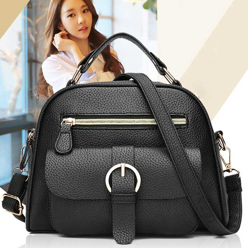 New Leather Pu Handbag Women Handbags Litchi Fashion Ladies Shoulder Bags Hand Bag Woman Messenger Bag - ebowsos