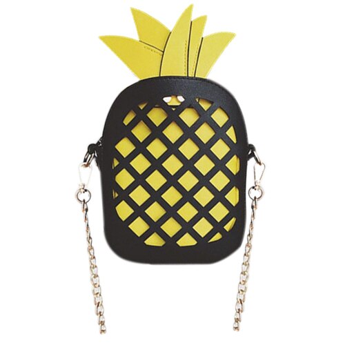 New Personalized Pineapple Bag Contrast Color Chain Shoulder Messenger Bag Mini  Girls Gift - ebowsos