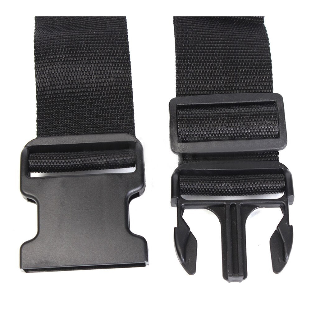 Nylon Black Adjustable Quick Release Heavy Duty Tool Work Belt Workers Builders - ebowsos