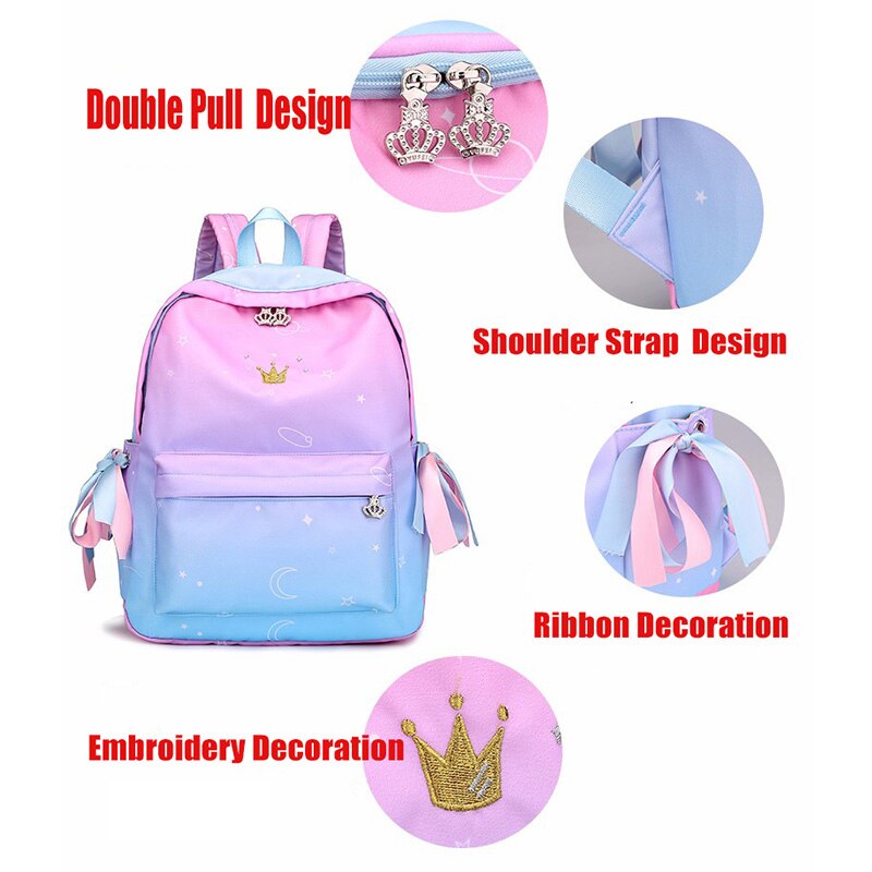 Orthopedic Backpacks School Children Schoolbags For Girls Primary School Book Bag School Bags Printing Backpack - ebowsos
