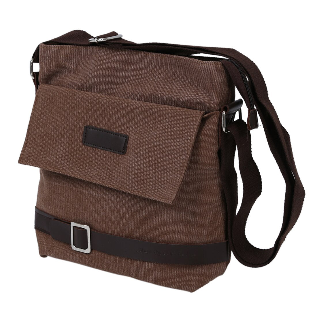 PU Men's Shoulder Bag Adjustable Shoulder Strap - Khaki - ebowsos