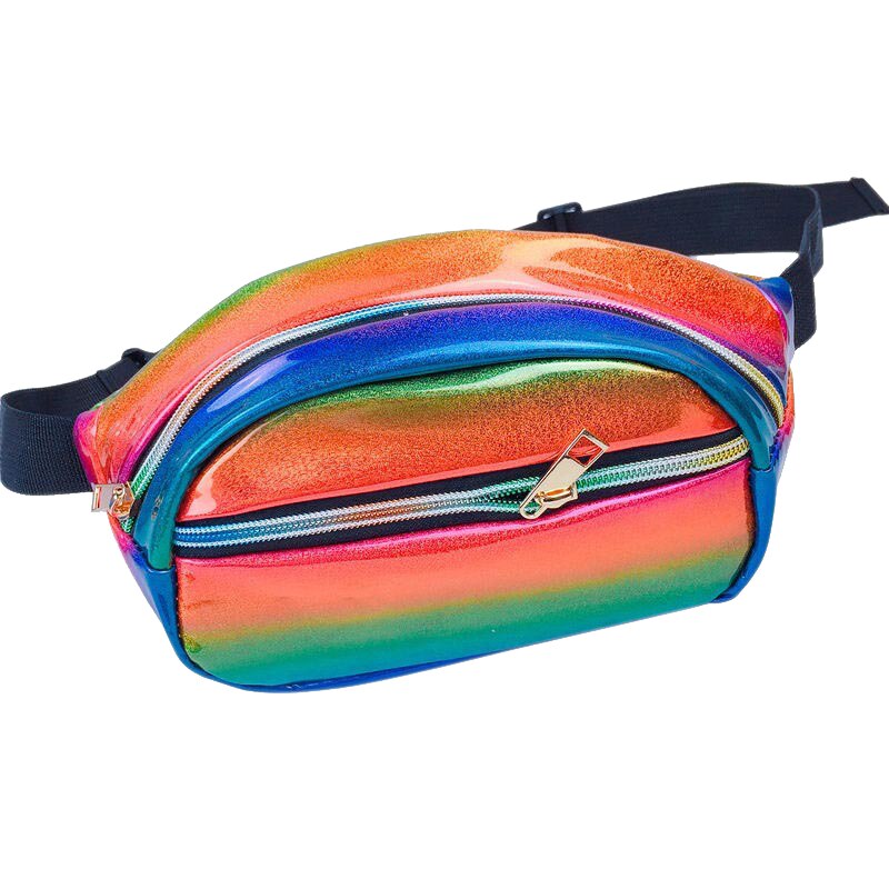 Packs for Women Holographic Waist Bag for Party Traveling Outdoor Sports - ebowsos