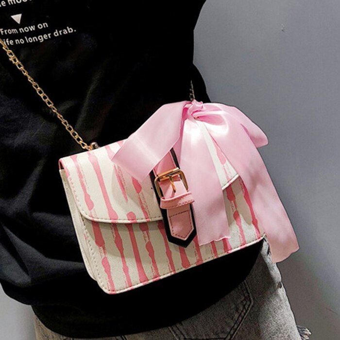 Phone Bag Women'S Handbag Fashion Pu Leather Women Bag Ribbon Bow Tote Shoulder Bag - ebowsos
