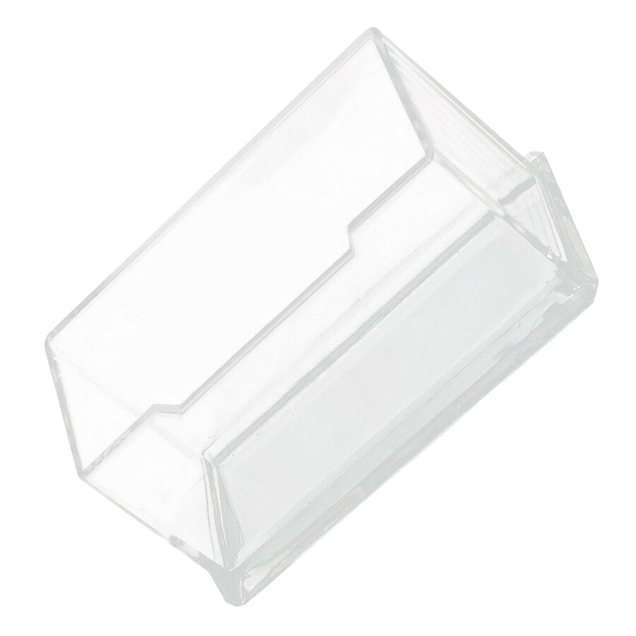 Plastic Name Business ID Bank Card Stand Storage Holder Protective Cover, Transparent - ebowsos