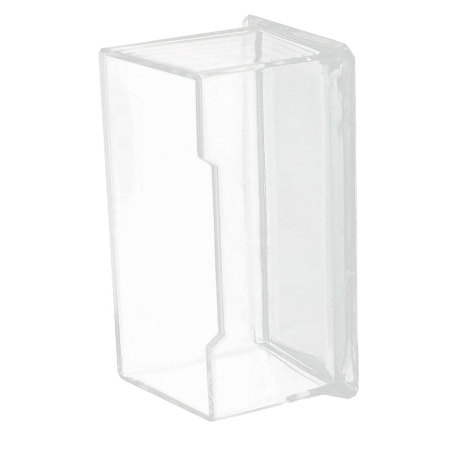 Plastic Name Business ID Bank Card Stand Storage Holder Protective Cover, Transparent - ebowsos