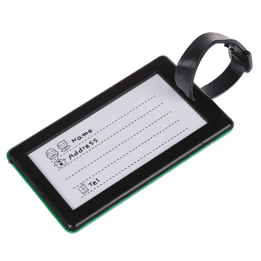 Portable Secure Travel Suitcase ID Luggage Handbag Large Tag Label (Green) - ebowsos