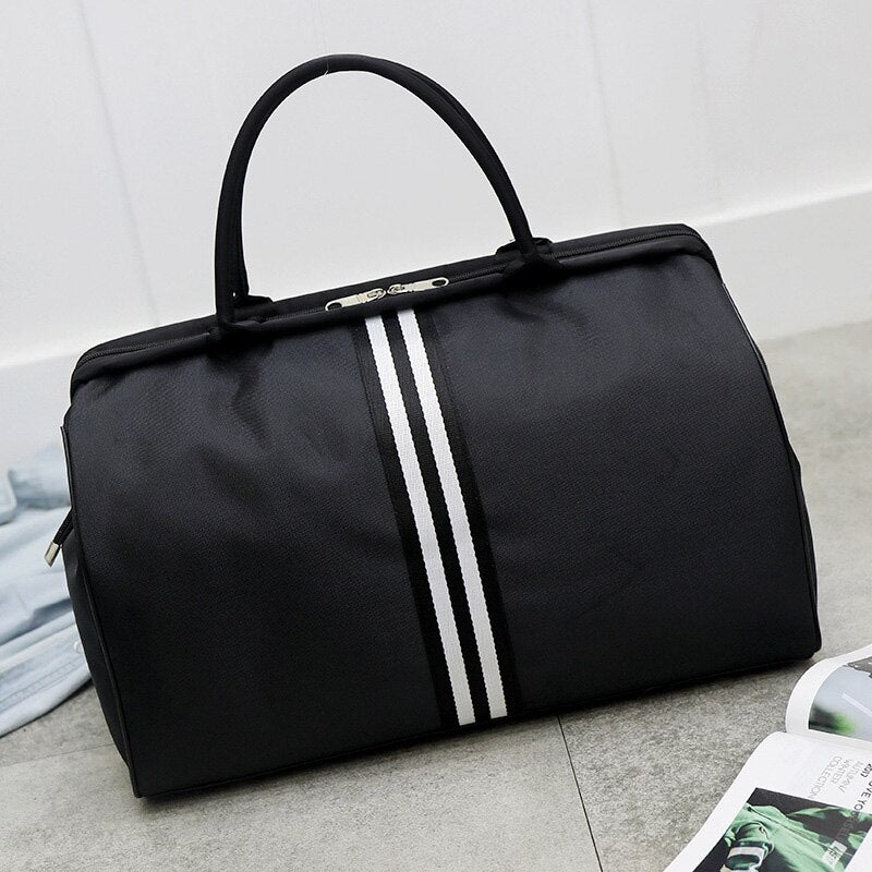 Portable Travel Bag Female Duffel Bag Large Capacity Korean Short-Term Men'S Waterproof Travel Bag Travel Bag Tide - ebowsos