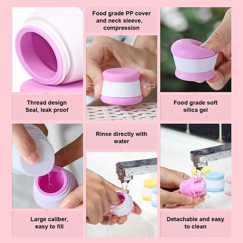 Portable Travel Bottle Container, Leakage-proof 20ml Travel Cosmetics Accessories Bottle, Perfect Choice for Short-term T - ebowsos