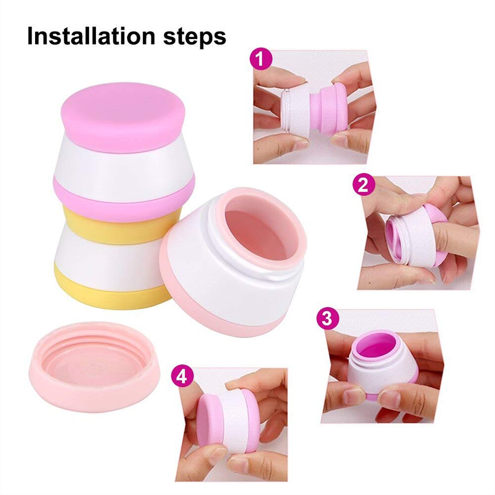 Portable Travel Bottle Container, Leakage-proof 20ml Travel Cosmetics Accessories Bottle, Perfect Choice for Short-term T - ebowsos