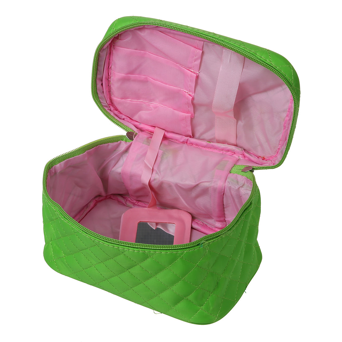 Portable Waterproof Multifunction Cosmetic Bag Portable thicker diamond lattice Makeup Bag Case - ebowsos