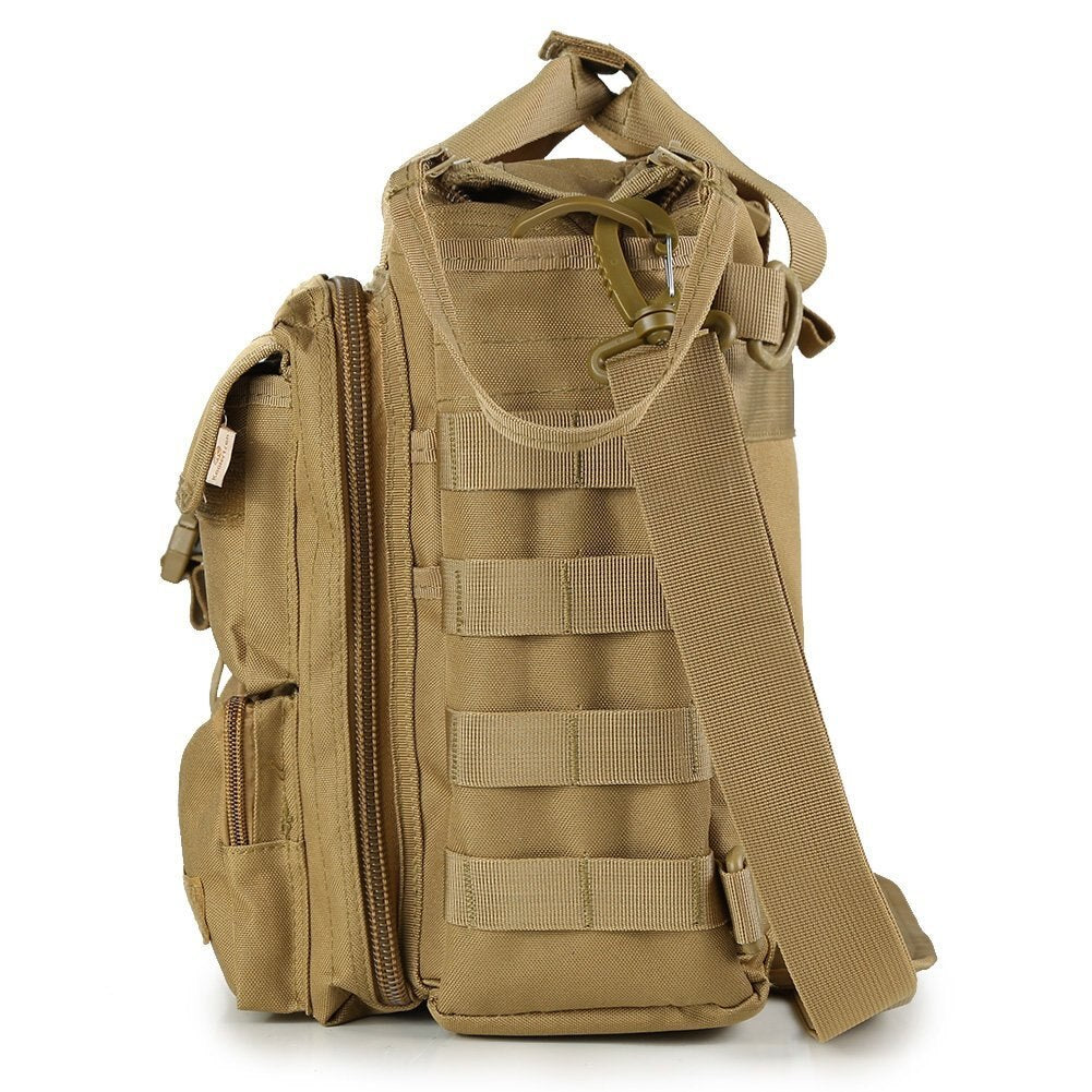Pro- Multifunction Men Military  Travel BaG Nylon Shoulder Messenger Bag Handbags Briefcase Large Enough for 14" Laptop/Son - ebowsos
