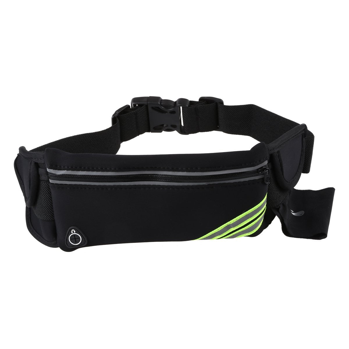 Running Belt Waist Pack Pouch Reflective Water Resistant Cell Phone Holder Bag for Workout Sports Walking Fitness Exercis - ebowsos