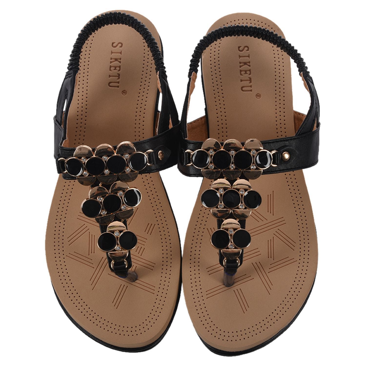 SIKETU Soft Platform Sandals New Arrival Womens Beautiful Beach - ebowsos