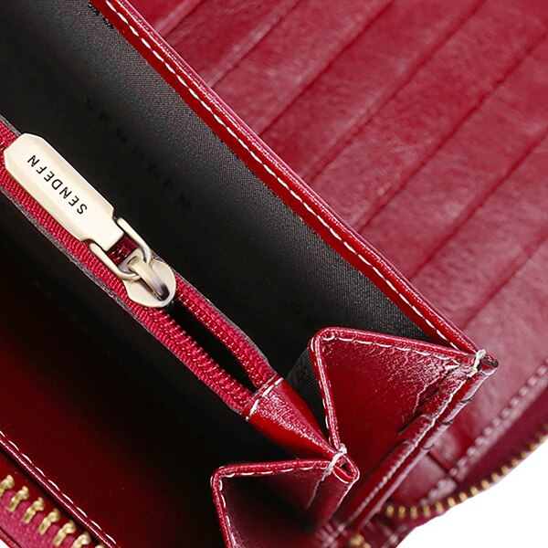 Sendefn Brand Women' Wallet Ladies Luxury Purse  Long Wallets Soild Female Fashion Leather Clutch Zipper Bag 7Plus 5054H- - ebowsos