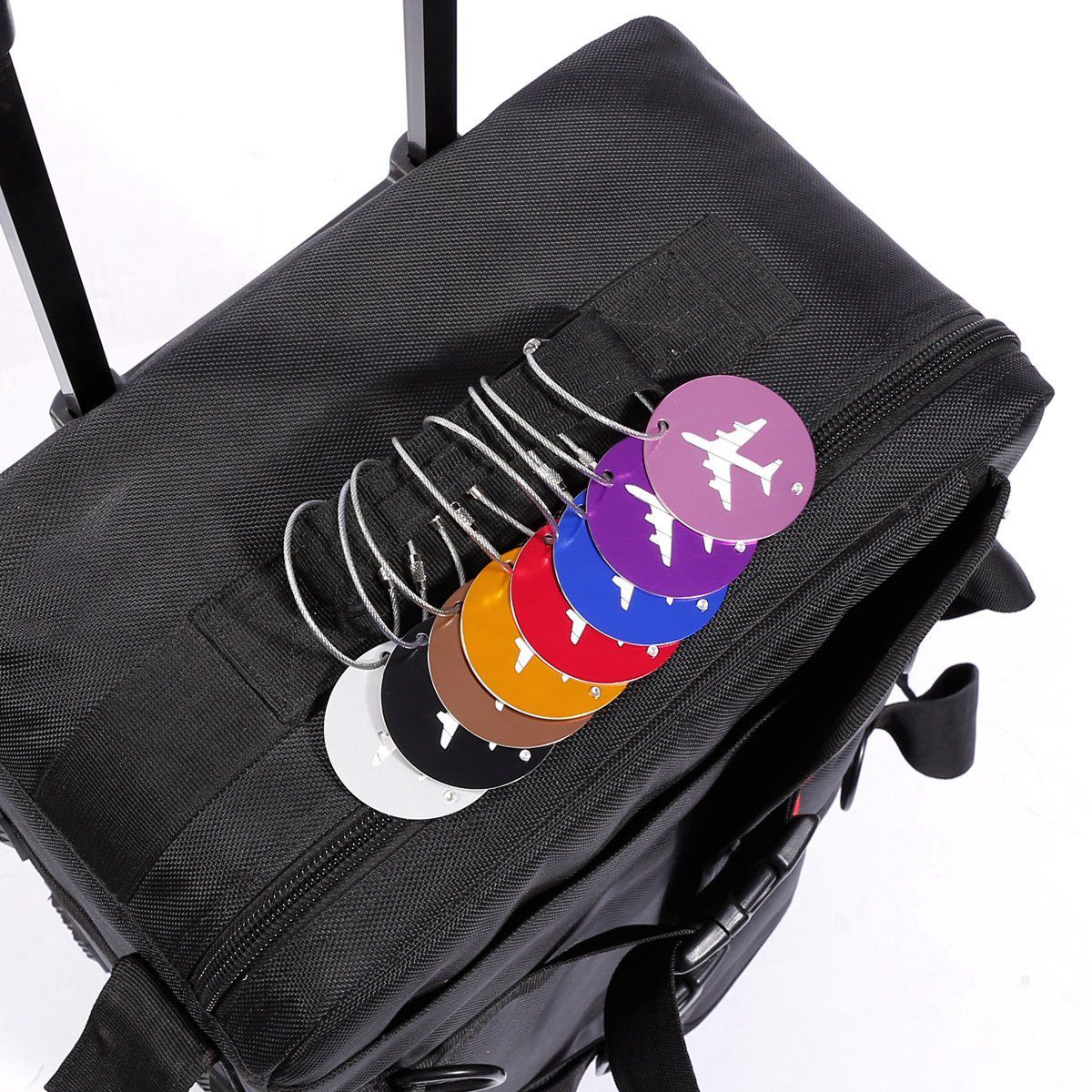 ShineTrip 8 Colors Round Aluminum Luggage Tag 6x6cm - ebowsos