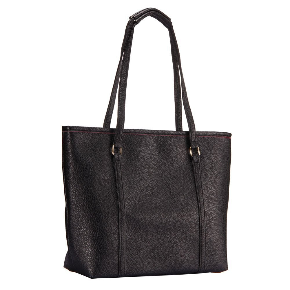 Simple handbag for commuter travel Women's casual embossed bags Western trendy shoulder bag - ebowsos