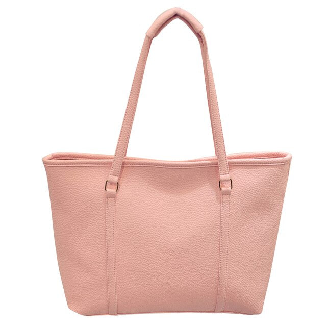 Simple handbag for commuter travel Women's casual embossed bags Western trendy shoulder bag - ebowsos