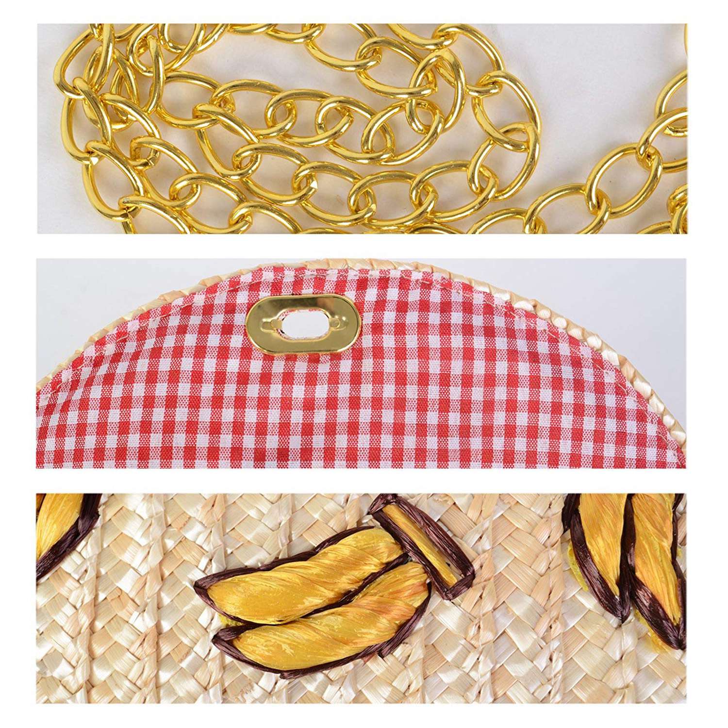 Straw Crossbody Crochet Shoulder Bag Tassel Fringe Fashion Raffia Clutch Banana - ebowsos