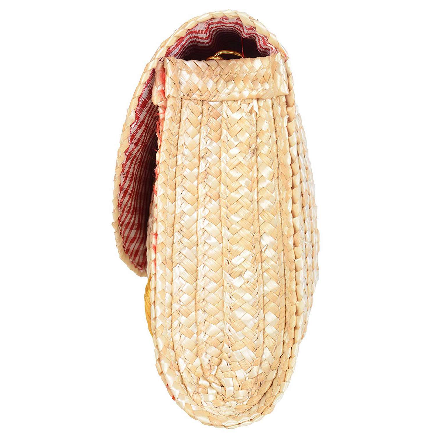 Straw Crossbody Crochet Shoulder Bag Tassel Fringe Fashion Raffia Clutch Banana - ebowsos