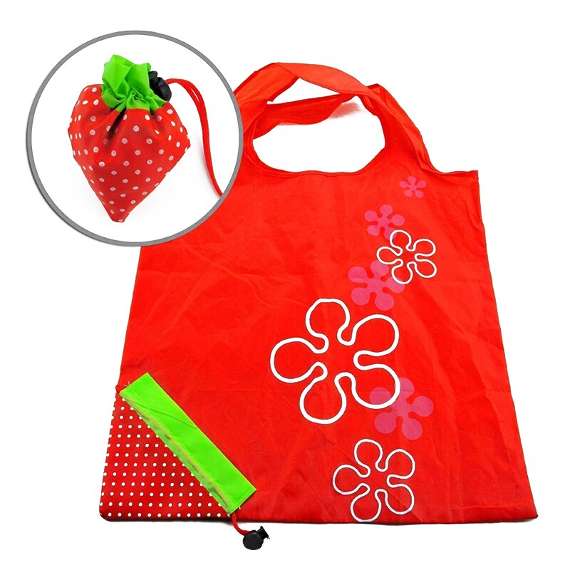 Strawberry Reusable Grocery Bags Assorted Color Shopping Eco Bags (Multi-Color - Pack of 20) - ebowsos