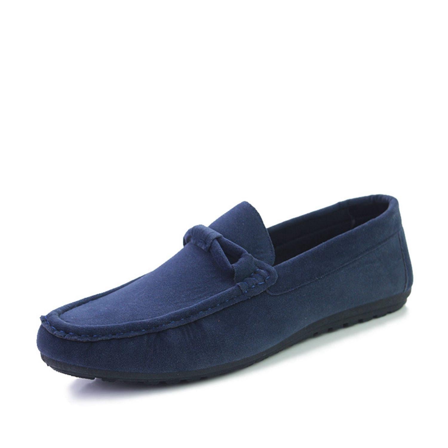 Suede Leather Men Flats 2018 New Soft Men Casual Shoes High Quality Men Loafers Flats Gommino Driving Shoes - ebowsos