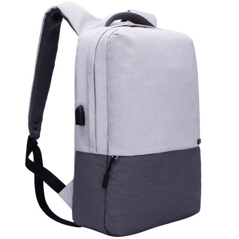 TINYAT Men Laptop Backpack For 15 Inch USB Charger Backpacks Computer Anti-Theft Bag Pack Unisex School Backpack Bag Trav - ebowsos