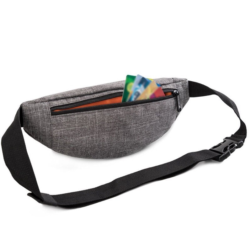 Tinyat Men Male Casual Functional Fanny Bag Waist Bag Money Phone Belt Bag T201 Canvas Hip Bag Shoulder Belt Pack - ebowsos