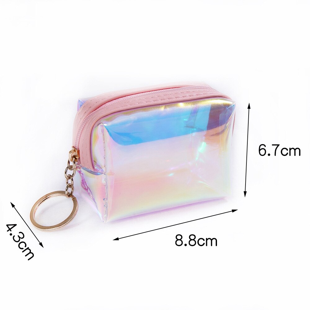 Trend Women Small Wallet Card Holder Zipper Coin Purses Clutch Handbag Fashion Female Purses Cosmetics Storage Pouch - ebowsos