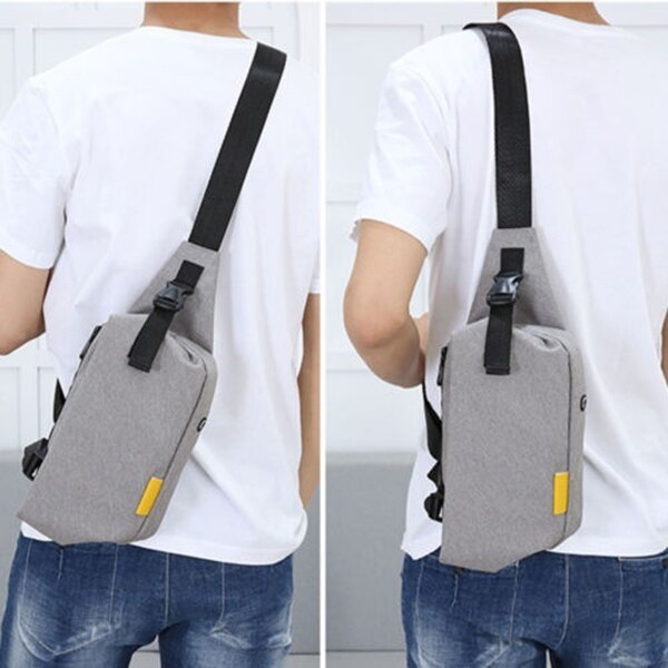 Unisex Casual Anti-thief Crossbody Bag Water Repellent Shoulder Bags - ebowsos