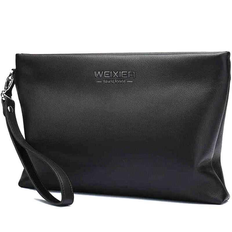 WEIXIER Fashion Large Capacity Clutch Wallets For Men Synthetic Leather Men'S Bags For Cell Phone Card Holder Coin Purse - ebowsos