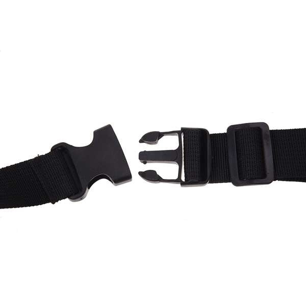 Waist Bag Polyester Closure Belt Black for Men Women - ebowsos