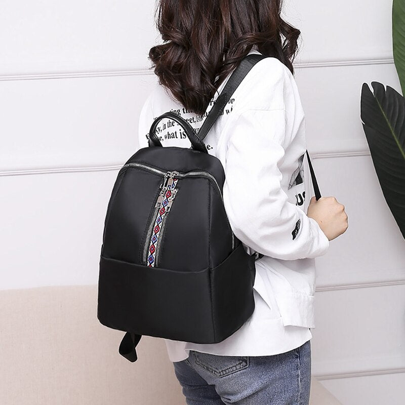 Wild Fashion Leisure Travel Bag Student Bag Backpack Ladies And Women Backpack Mobile Phone Bag - ebowsos
