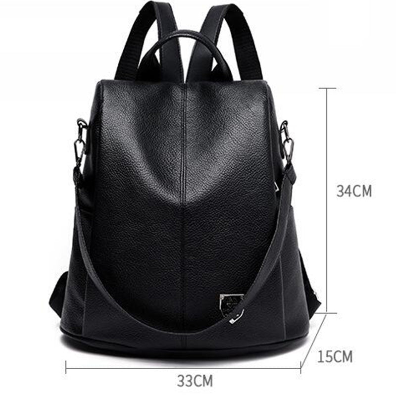 Wild Large-Capacity Anti-Theft Backpack Casual Bag Ladies Shoulder Bag Outdoor Travel Bag Backpack - ebowsos