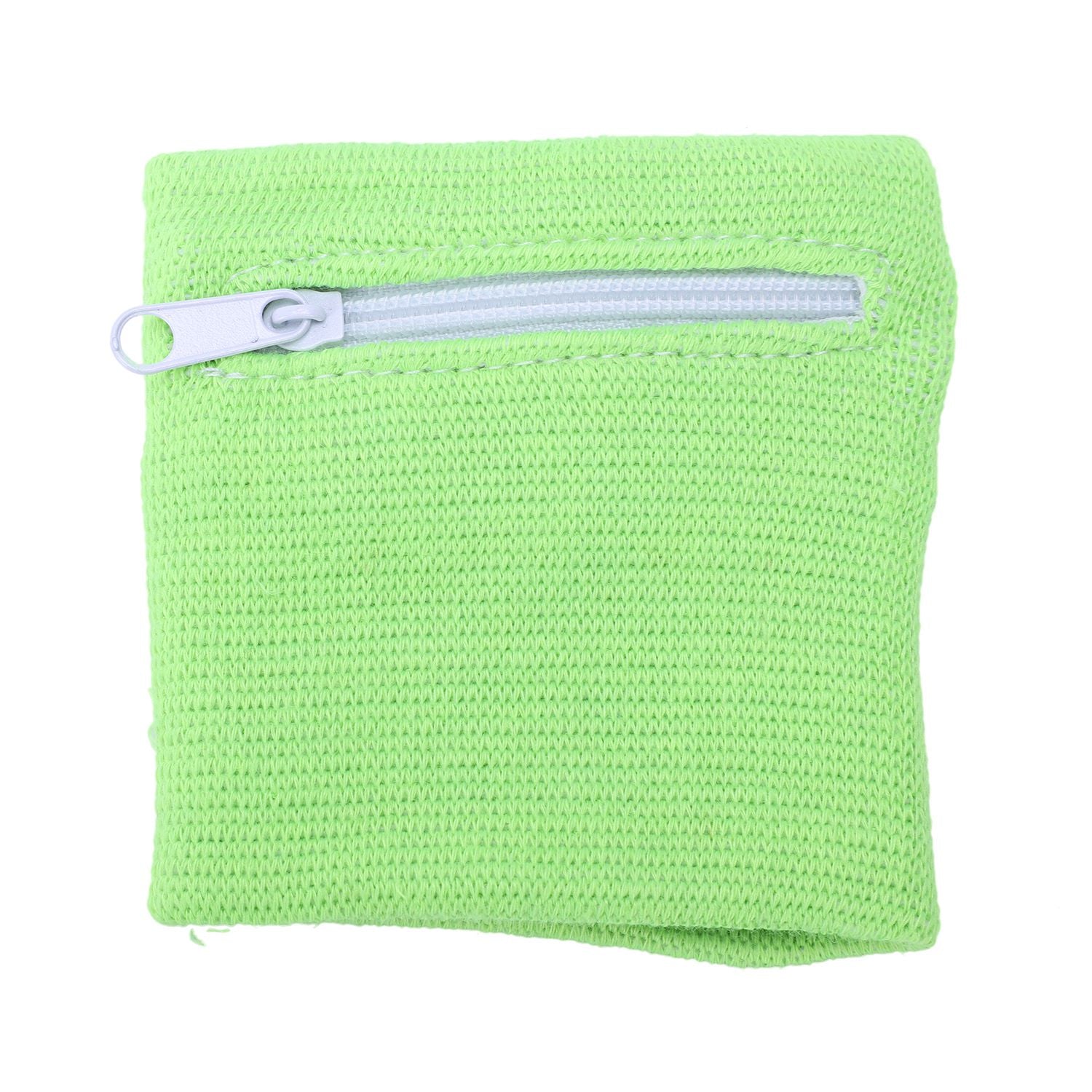 Wiping Wrist Bag Coin Purse Key Bag Wrist Belt Purse Sweatband Green - ebowsos