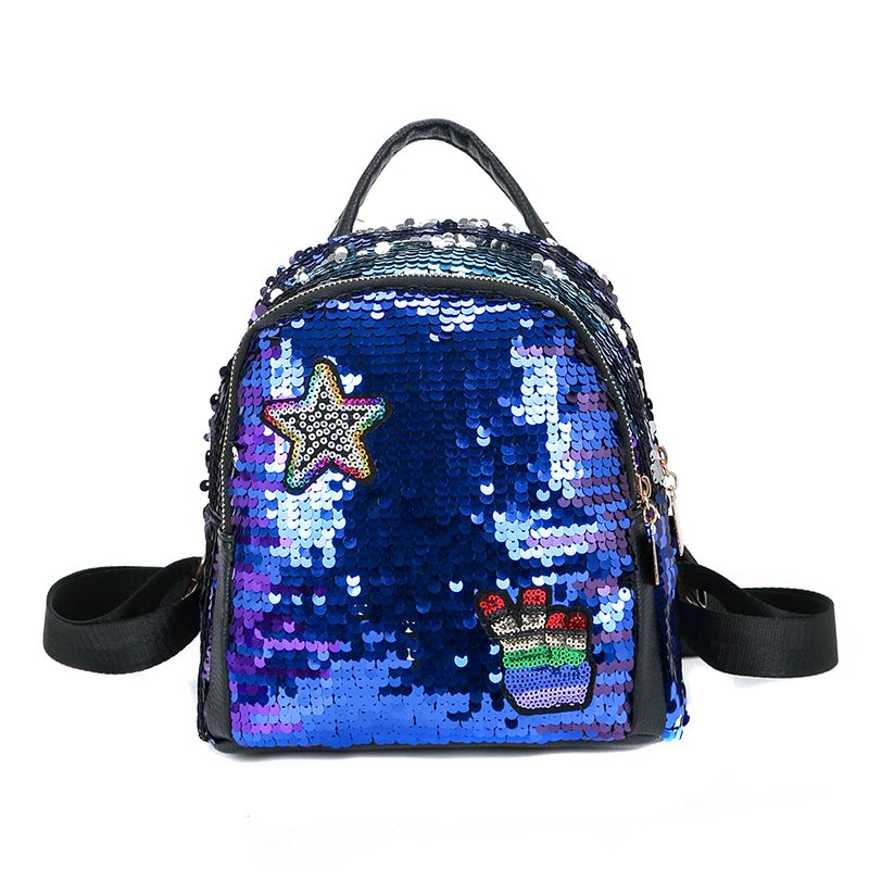 Women Backpack School Bags For Girls Small Backpacks Female Travel Backpack Sequins School Backpacks - ebowsos