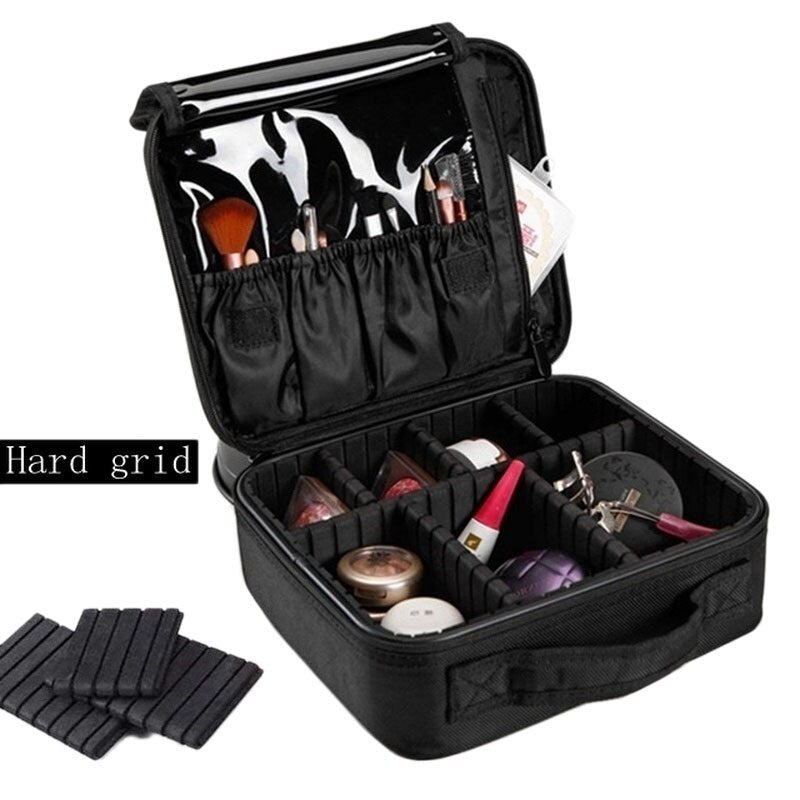 Women Cosmetic Bag Travel Cosmetic Organizer Zipper Portable Makeup Bag Designers Trunk Make Up Bags - ebowsos