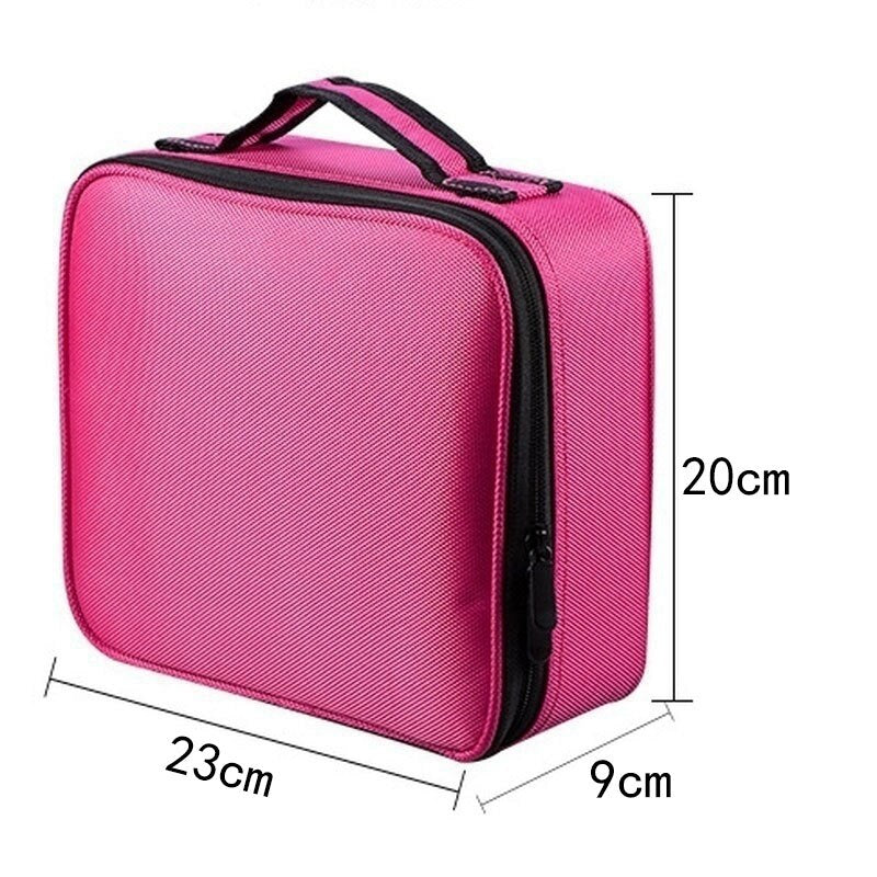 Women Cosmetic Bag Travel Cosmetic Organizer Zipper Portable Makeup Bag Designers Trunk Make Up Bags - ebowsos