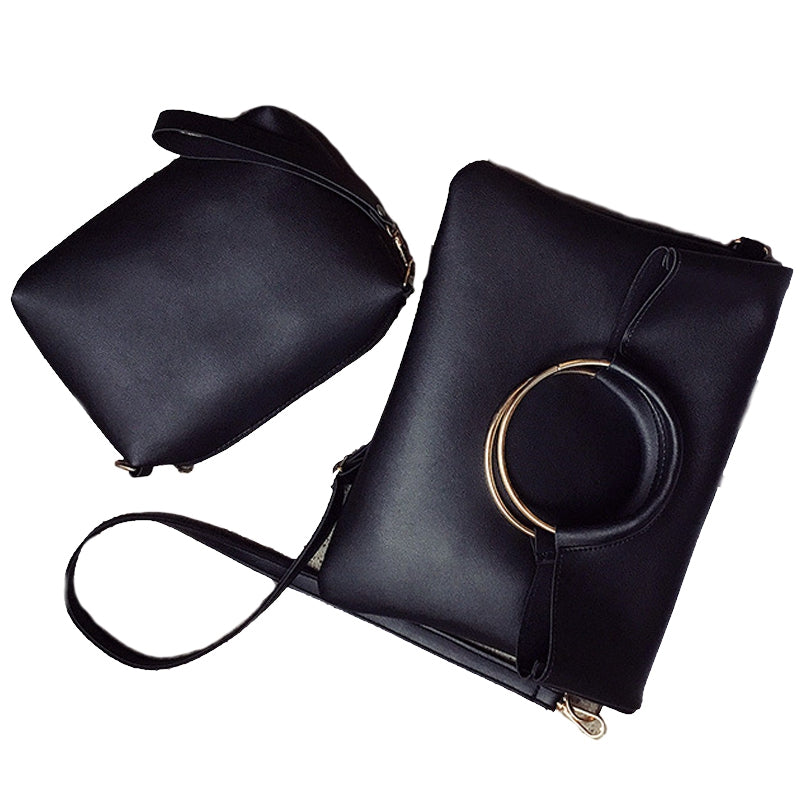 Women Fashion Messenger Bag Shoulder Large Bag Ladies Handbag Large Ring Folding Master Bag Day Clutches Envelope Bags - ebowsos