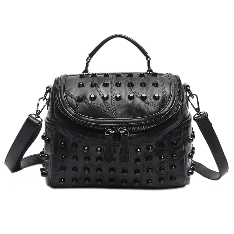 Women Leather Bag Sheepskin Messenger Bags Handbags Women Famous Brands Designer Female Handbag Shoulder Bag Sac - ebowsos