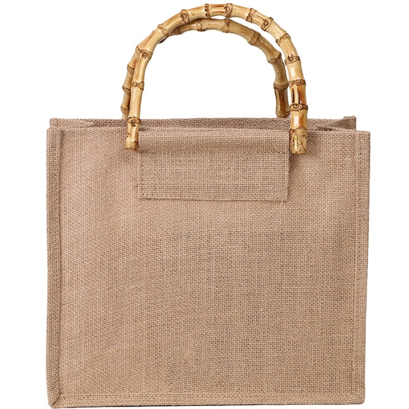 Women Men Handbags Cotton Foldable Reusable Shopping Bag Rubbing Cart Eco Shoulder Organization Bag(Khaki) - ebowsos
