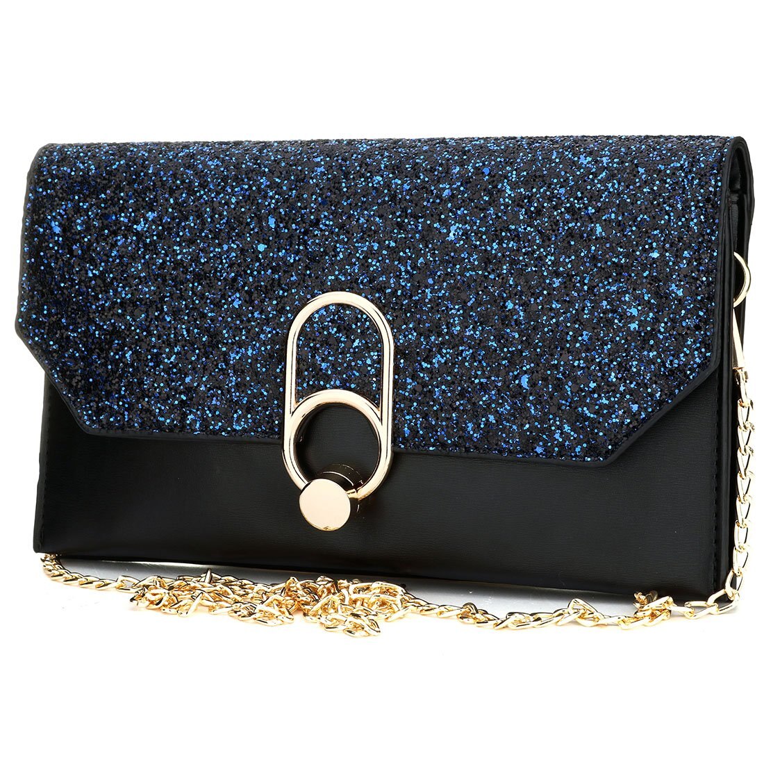 Women'S Evening Envelope Clutch Bags Wristlet Purse Handbag With Adjustable Strap - ebowsos