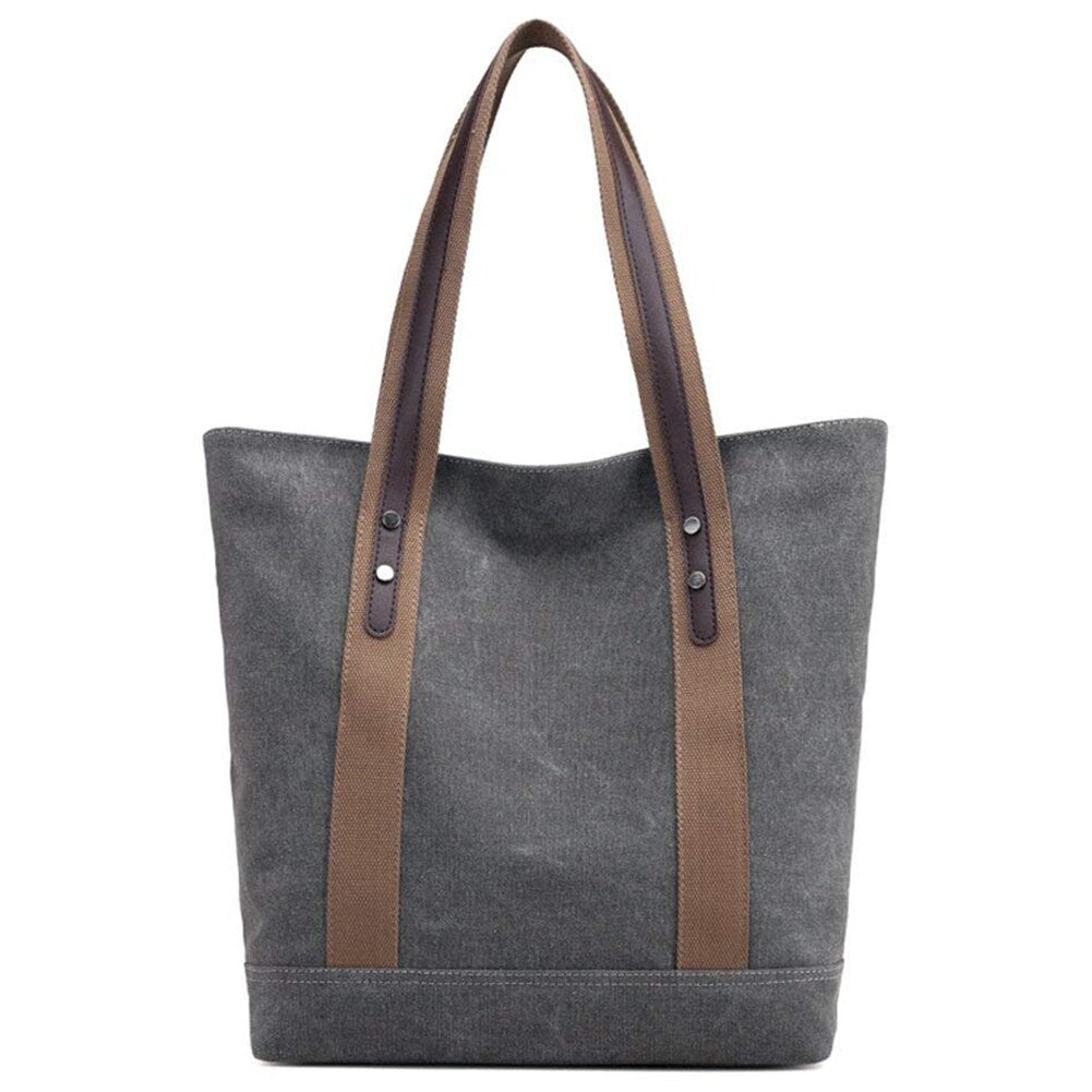 Women'S Handbags Canvas Shoulder Bags Retro Casual Tote Purses - ebowsos