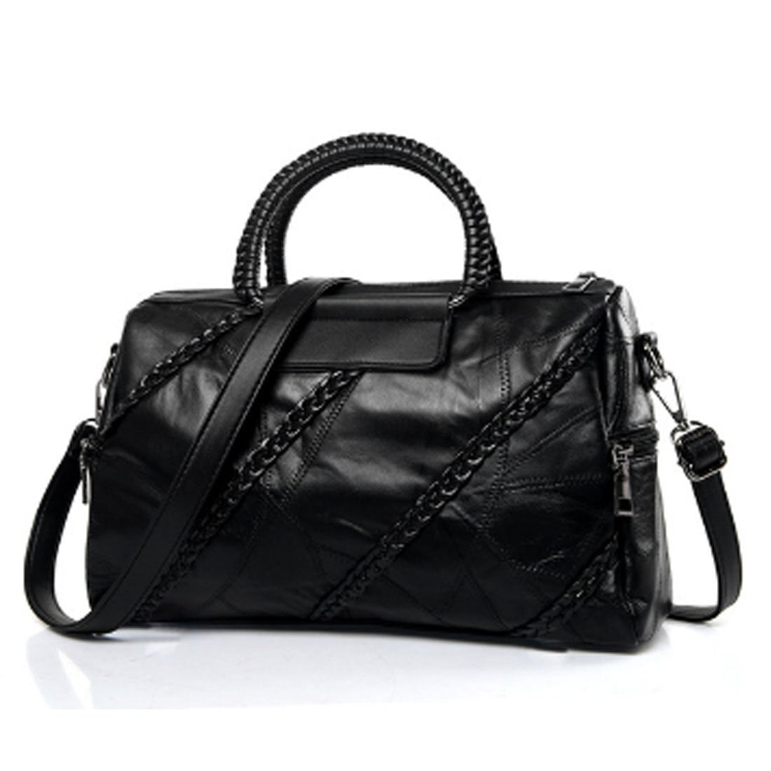 Women'S Handbags Purses Totes Top Handle Bags, Black1 - ebowsos