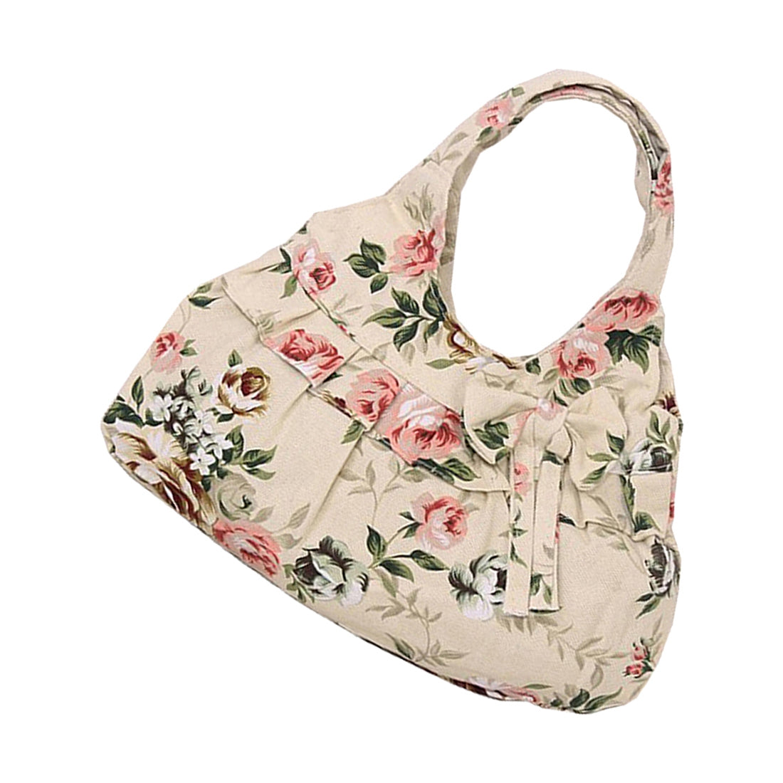 Women canvas Bow printing handbag - ebowsos