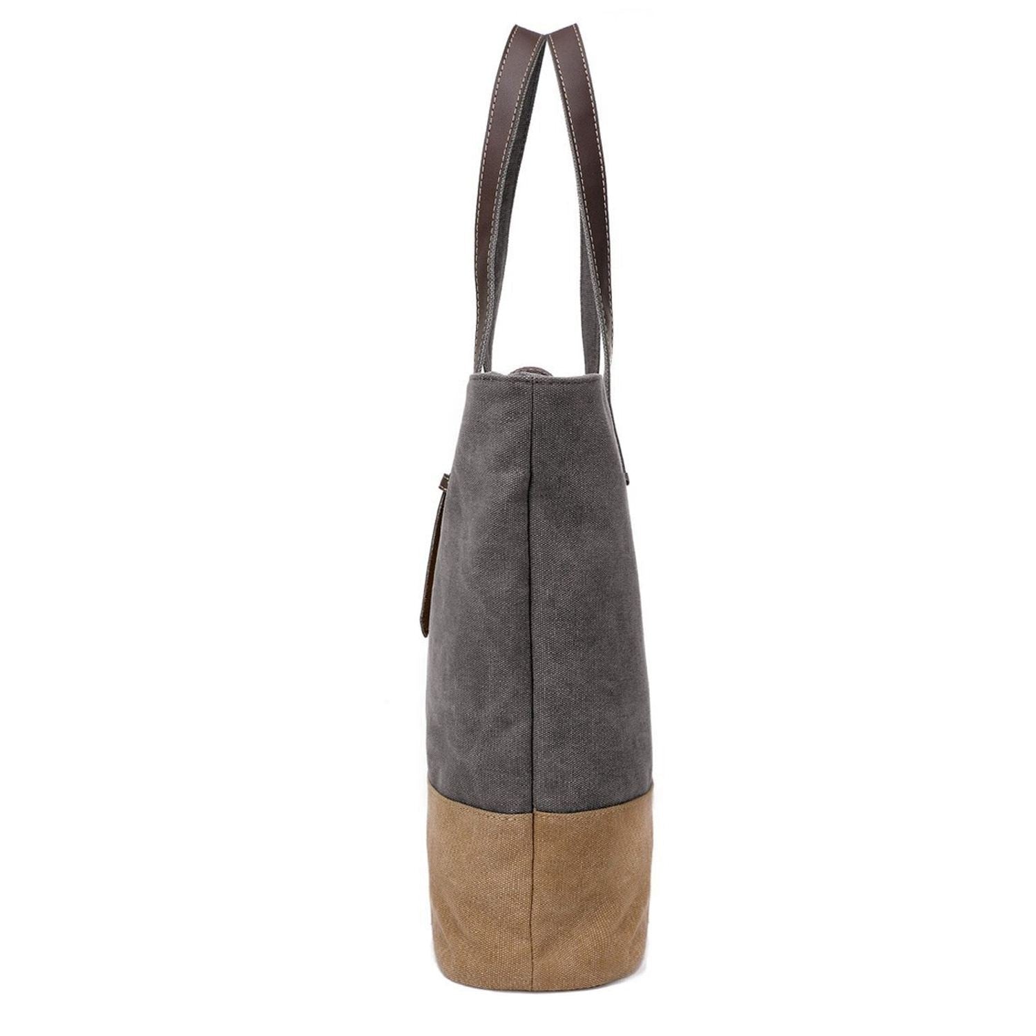 Women's Canvas Shoulder Hand Bag Tote Bag - ebowsos